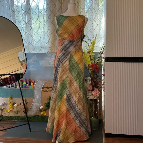 Tommy Hilfiger Vibrant Plaid Maxi Dress - Picture 3 of 5
